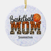 Individuelle Name Basketball Mama | Muttertag Keramik Ornament (Vorne)