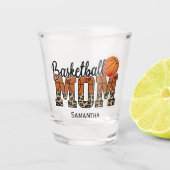 Individuelle Name Basketball Mama | Muttertag Schnapsglas (Vorderseite)