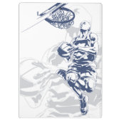 Individuelle Name Basketball Player Klemmbrett (Rückseite)