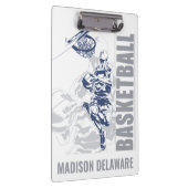 Individuelle Name Basketball Player Klemmbrett (Rechts)