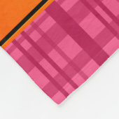 Individuelle Name Basketball rosa kariert Fleecedecke (Ecke)