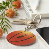Individuelle Name Basketball Schlüsselkette Schlüsselanhänger (Seite)
