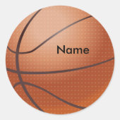 Individuelle Name Basketball Sticker (Vorderseite)