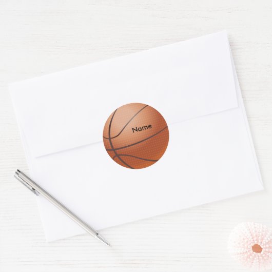 Individuelle Name Basketball Sticker (Umschlag)