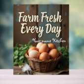 Individuelle Name Bauernhof Küche Décor Acrylschild (Neutral)