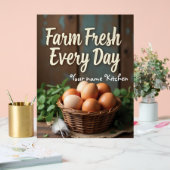 Individuelle Name Bauernhof Küche Décor Acrylschild (Hochzeit)