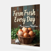 Individuelle Name Bauernhof Küche Décor Acrylschild (Winkel)