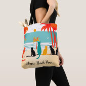 Individuelle Name Beach Cats Totbeutel Tasche (Von Nahem)
