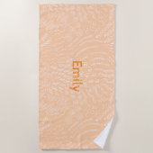 Individuelle Name Beach Handtuch - Sea Muschel & C (Vorderseite)