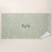 Individuelle Name Beach Handtuch - Sea Muschel & C (Vorderseite)