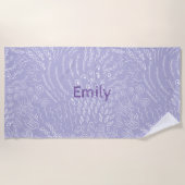 Individuelle Name Beach Handtuch - Sea Muschel & C (Vorderseite)