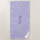 Individuelle Name Beach Handtuch - Sea Muschel & C (Vorderseite)