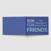 Individuelle Name Beach House Gästebuch (Voll)