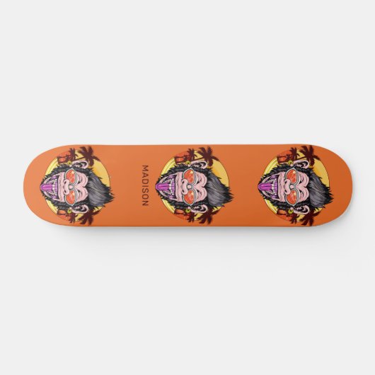 Individuelle Name Beach Monkey Skateboard (Horizontal)