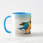 Individuelle Name Beach Parrot Tasse (Links)