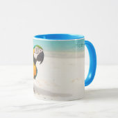 Individuelle Name Beach Parrot Tasse (VorderseiteRechts)