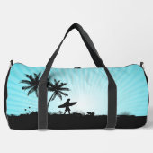 Individuelle Name Beach Surfer Duffle Bag (Vorderseite)