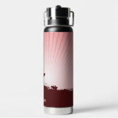Individuelle Name Beach Surfer Trinkflasche (Hinten)