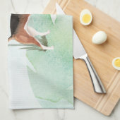 Individuelle Name Beagle Haustier Geschirrtuch (Viertel Falte)