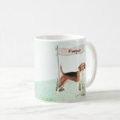 Individuelle Name Beagle Haustier Kaffeetasse (VorderseiteRechts)
