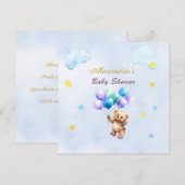 Individuelle Name Bear schwimmende Ballons Babydus (Vorne/Hinten)