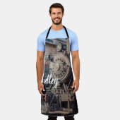 Individuelle Name bearbeitbarer Dampflokomotive Tr Schürze (Getragen)