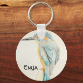 Individuelle Name Beautiful Bird Key Ring Schlüsselanhänger (Vorderseite)