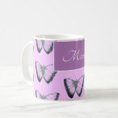 Individuelle Name Beautiful Butterfly Kaffeetasse (Vorderseite Links)