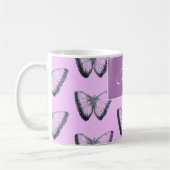 Individuelle Name Beautiful Butterfly Kaffeetasse (Links)
