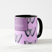 Individuelle Name Beautiful Butterfly Tasse (VorderseiteRechts)