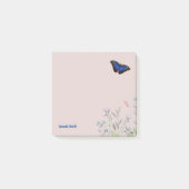 individuelle Name Beautiful Morpho Butterfly Wildb Post-it Klebezettel (Vorderseite)
