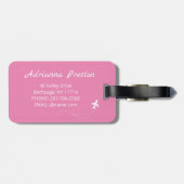 Individuelle Name Beautiful Sakura Cherry Blossom Gepäckanhänger (Rückseite horizontal)