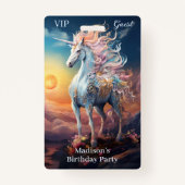 Individuelle Name Beautiful Unicorn Ausweis (Vorderseite)