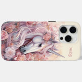 Individuelle Name Beautiful Unicorn Case-Mate iPhone Hülle (Rückseite (Horizontal))