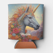Individuelle Name Beautiful Unicorn Dosenkühler (Vorderseite)