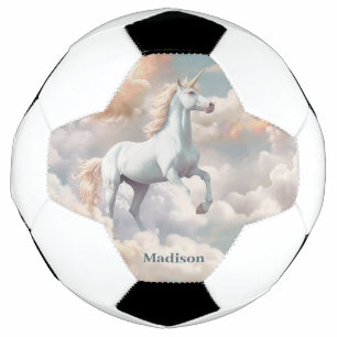 Individuelle Name Beautiful Unicorn Fußball