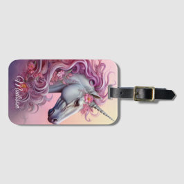 Individuelle Name Beautiful Unicorn Gepäckanhänger