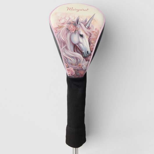 Individuelle Name Beautiful Unicorn Golf Headcover (Vorderseite)