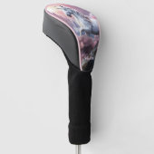 Individuelle Name Beautiful Unicorn Golf Headcover (angewinkelt)