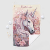 Individuelle Name Beautiful Unicorn Golfhandtuch (Insitu)