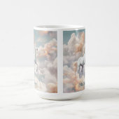 Individuelle Name Beautiful Unicorn Kaffeetasse (Mittel)