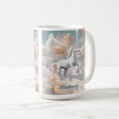 Individuelle Name Beautiful Unicorn Kaffeetasse (VorderseiteRechts)
