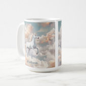 Individuelle Name Beautiful Unicorn Kaffeetasse (Vorderseite Links)