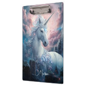 Individuelle Name Beautiful Unicorn Klemmbrett (Links)
