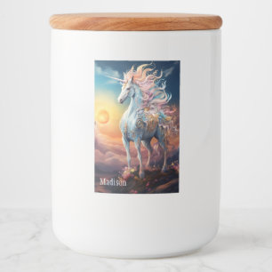 Individuelle Name Beautiful Unicorn Lebensmitteletikett