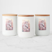 Individuelle Name Beautiful Unicorn Lebensmitteletikett (Flaschen)