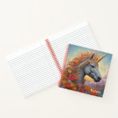 Individuelle Name Beautiful Unicorn Notizblock (Innenseite)