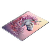 Individuelle Name Beautiful Unicorn Notizblock (Linke Seite)