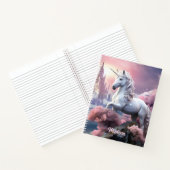 Individuelle Name Beautiful Unicorn Notizblock (Innenseite)