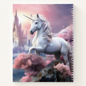 Individuelle Name Beautiful Unicorn Notizblock (Rückseite)